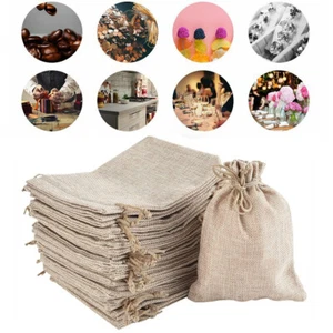 60x Leinensäckchen Schmuckbeutel Geschenkbeutel Jute Beutel Gastgeschenk 13*18CM - Bild 1 von 7