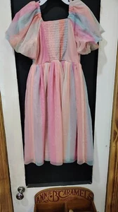 Girls Next pink color swirl fdress size 5 height 110 cm ull length - Picture 1 of 8