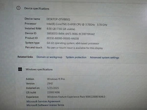 Elite Desk 800 G3 Mini i3 3.7ghz Windows 11 256GB 8GB RESET Fresh install - Afbeelding 1 van 7