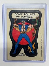 1974 Topps Marvel Comic Book Heroes "Sub-Mariner" Sticker Card