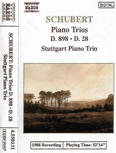 Schubert Stuttgart Piano Trio Piano Trios D. 898 D. 28 CASSETTE ALBUM Naxos - Picture 1 of 8