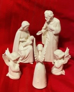 Presepe vintage 5 pezzi Sacrart Goebel Germania occidentale firmato e numerato - Foto 1 di 8