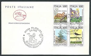 1985 ITALIA FDC CAVALLINO SALVAGUARDIA DELLA NATURA NO TIMBRO ARRIVO - CV1985 - Picture 1 of 1