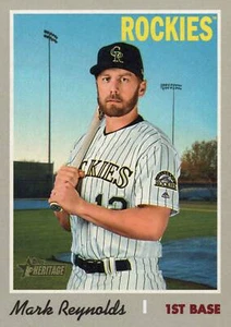 2019 Topps Heritage #648 Mark Reynolds Colorado Rockies - Picture 1 of 2