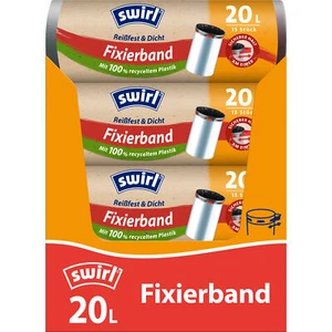 9 x SWIRL Müllbeutel 20 l Fixierband á 20 Stück pro Rolle NEU - Bild 1 von 4