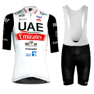 UAE Mens cycling team Summer Short Sleeve Cycling Jersey And Bib Shorts Suit - Picture 1 of 10
