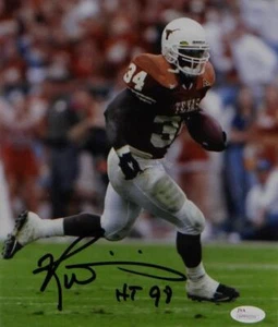 Ricky Williams Autographed Texas Longhorns 8x10 Running Photo W/ HT- JSA W Auth - Picture 1 of 2