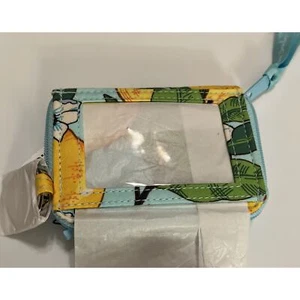 Vera Bradley RFID Petite Zip Around Wallet in Lemon Grove MSRP 55.00 - Picture 1 of 4