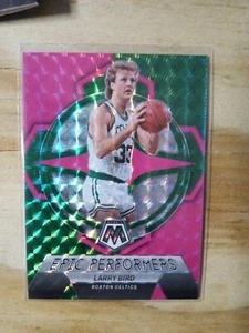 1/10 RARE SSP MOSAIC BASKETBALL LARRY BIRD PINK FLOURESCENT EPIC PERFORMANCE #17 - Picture 1 of 7