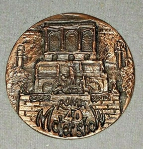 Medaglia  ricordo del 40° MOTOR SHOW ROMA 1987 - MOBIL -automobili - Imagen 1 de 3