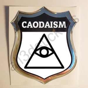 Adesivo Caodaismo Simboli Religiosi 3D Adesivo Auto Emblema - Foto 1 di 1