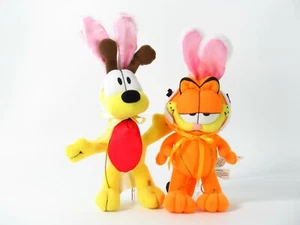 Garfield Odie Ostern Plüschpuppen 10 Zoll Hase Kaninchenohren Pfoten Spielen Stofftier - Bild 1 von 12