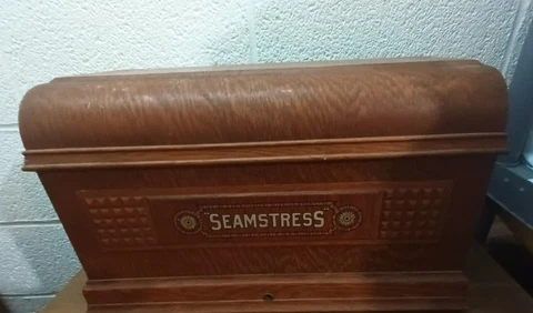 Antique Seamstress Treadle Sewing Machine Cabinet Top Cover