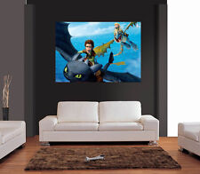 HOW TO TRAIN YOUR DRAGON GIANT wall Art Poster A0,A1,A2,A3,A4 kids bedroom HTT1