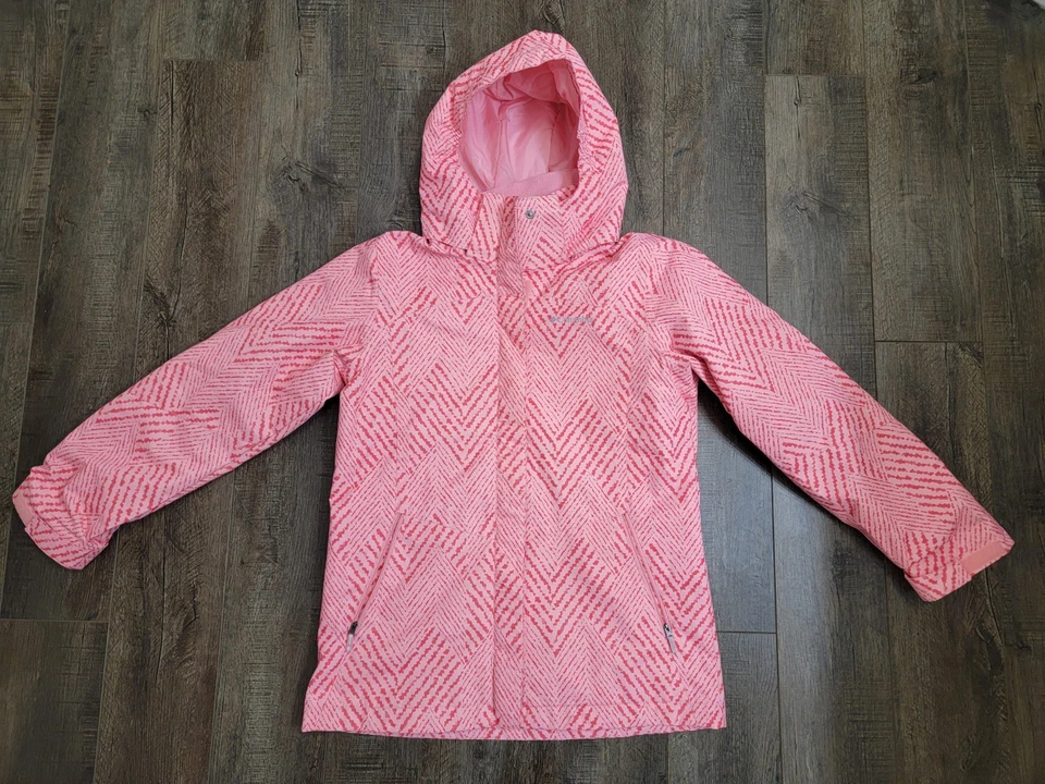 Chaqueta Columbia Bugaboo II Para Mujer Talla Pequeña Rosa Estampado Omni Tech Y2K Esquí Foto 1 de 4