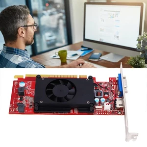PC Video Card Standard Bracket 1GB GDDR3 Slim Graphics Card For Work Computer - Picture 1 of 12