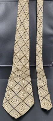 Gravata masculina marca Bachrach -Feita na Itália 100% seda - 60 1/2" de comprimento - Imagem 1 de 4