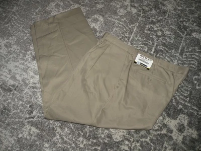 Pantalones de vestir plisados de microfibra Edwards para hombre nuevos con etiquetas 40x27 Foto 1 de 3