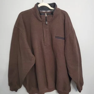 Suéter de golf JoS A Bank para hombre marrón con cremallera de cuarto Ledbetter polar talla XXL informal - Imagen 1 de 15