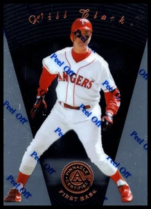 1997 Pinnacle Certified Will Clark Rangers 1B Base #97 Peel-Off Chrome Holofoil - Picture 1 of 3