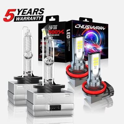 Светодиодные фары дальнего/ближнего света для BMW X5 2007-2016 2017 + противотуманные лампы количество из 4 - Изображение 1 из 4