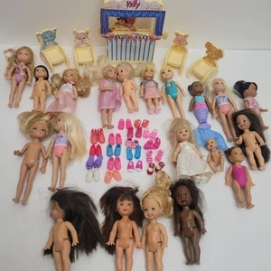Vintage Mattel Barbie's Little Sister Kelly Doll & Chelsea Doll Huge Lot 1990s - Picture 1 of 10