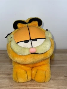 Vintage Play by Play 11" Garfield Plush Beanie Buddie Orange No Tags - Picture 1 of 8