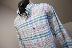 Brooks Brothers Button Up Dress Shirt Madras Long Sleeve Plaid Mens Size XL - Picture 1 of 9