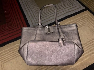 Calvin Klein Silver Tote Bag with Structured Design - Silver - RN54163 - Picture 1 of 6
