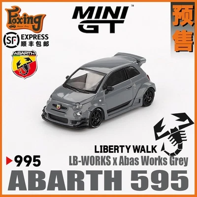 Mini GT 1:64 Abarth 595 lb-funciona x Abas Works Diecast Model Car Foto 1 de 4