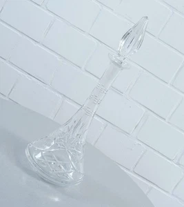 edle Bleikristall Karaffe Whiskeyflasche Likörflasche mit Stöpsel Vintage - Picture 1 of 9