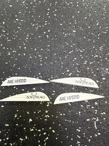 AAE Hybrid 26 Custom Bowfreaks Vanes 100 pack Gray - Picture 1 of 1