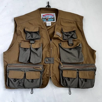 Chaleco utilitario de pesca con mosca Field & Stream para hombre XL exterior caqui marrón EC/LN Foto 1 de 4