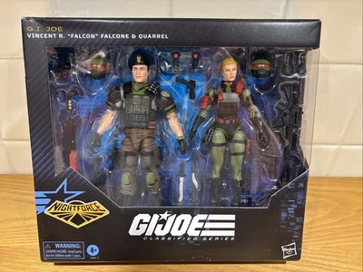 GI JOE CLASSIFIED NIGHT FORCE FALCON & QUARREL FIGURE SET #138 Read Description - Image 1 of 4
