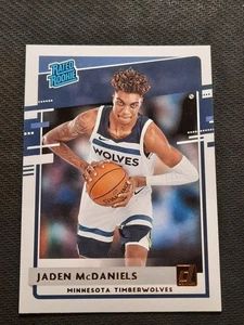 2020-21 Donruss Rated Rookie #239 Jaden McDaniels Minnesota Timberwolves - Picture 1 of 8