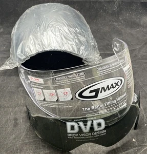 CC@22.71 New Oem Motorcycle Visor Lot QTY (3) DVD G MAX CLEAR SMOKED - Foto 1 di 10