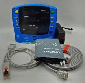 GE Carescape V100 OxiMax Patient Monitor &New Compatible Accessories,Refurbished - Afbeelding 1 van 2