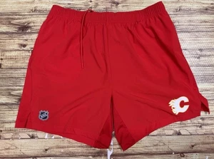 Fanatics Auth Pro CALGARY FLAMES HERREN Hockey Herren Aktiv Fitnessstudio Trainingsshorts XL - Bild 1 von 8