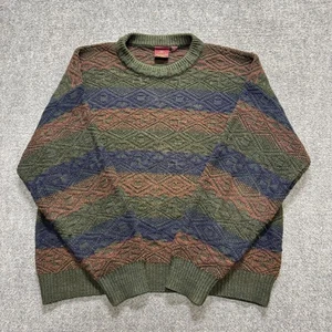 Suéter de punto Nordstrom de colección para hombre grande mezcla de lana estampado multicolor - Imagen 1 de 12