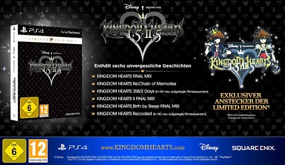 SQUARE ENIX Disney - Kingdom Hearts HD 1.5 + 2.5 Remix Limited Edition für Playstation 4 PS4