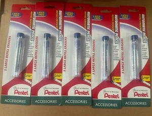 Lot Of 5 Pentel Eraser Refills Automatic Mechanical Pencils PDE1BPT 15315-5/pack - Picture 1 of 3