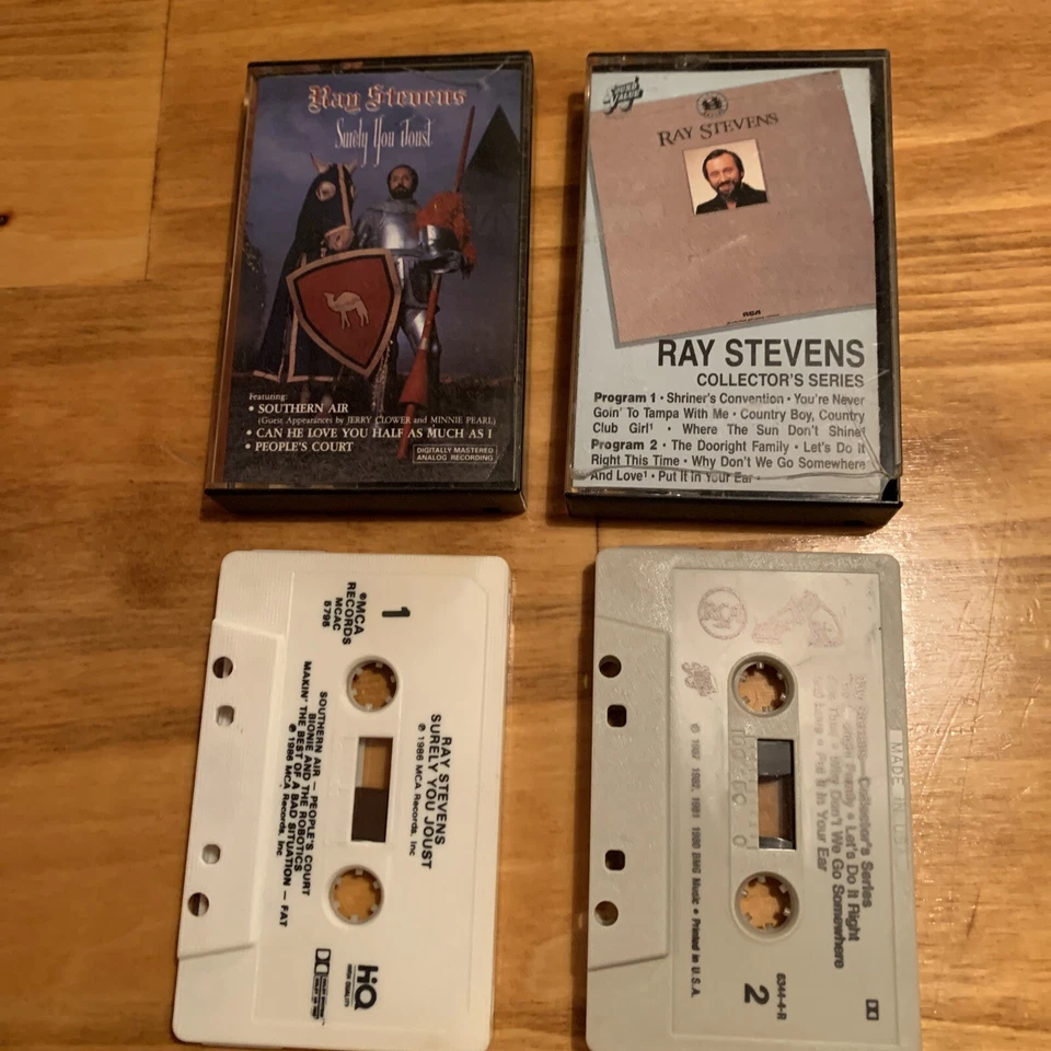 Ray Stevens 2 cassettes lot Surely you joust/ collector series - Image 1 of 1