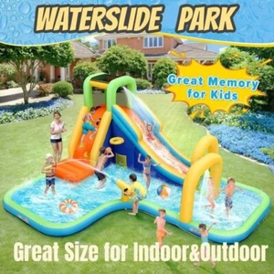 Water Slide with 480W Blower, Inflatable Bounce House for Kids, Jumping House~ - Picture 1 of 15