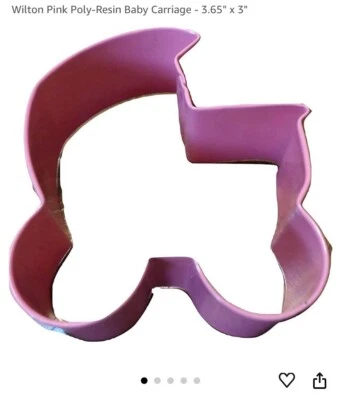 "Lote de 6 cortadores de galletas de metal para cochecito de bebé Wilton nuevos en paquete 3""" Foto 1 de 3