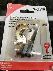 National Hardware VKA825 Serie N239-152 Schublade Allzweckschloss 1/4 604 gleichschließend - Bild 1 von 2