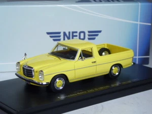 (YG-35) Neo Scale Models Mercedes 220 D Pickup 1973 gelb in 1:43 OVP - Bild 1 von 2