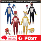 Kids Sonic The Hedgehog Costume Boys Girls Book Week Cosplay Jumpsuit with Mask