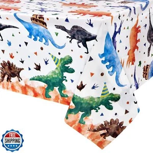 WERNNSAI Dinosaur Tablecloth - 1 Pc 54'' x 108'' Dinosaur Table Decorations f - Picture 1 of 5