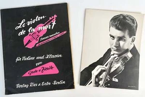 Le violon de la mort ...Violine Klavier -  INSCRIBED TO CHRISTIAN FERRAS - Picture 1 of 7