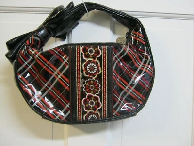 Cartera de Mano Vera Bradley Pequeña PIRUETA NEGRA Volantes 6 x 11 x 2 NUEVA SIN ETIQUETAS Foto 1 de 4